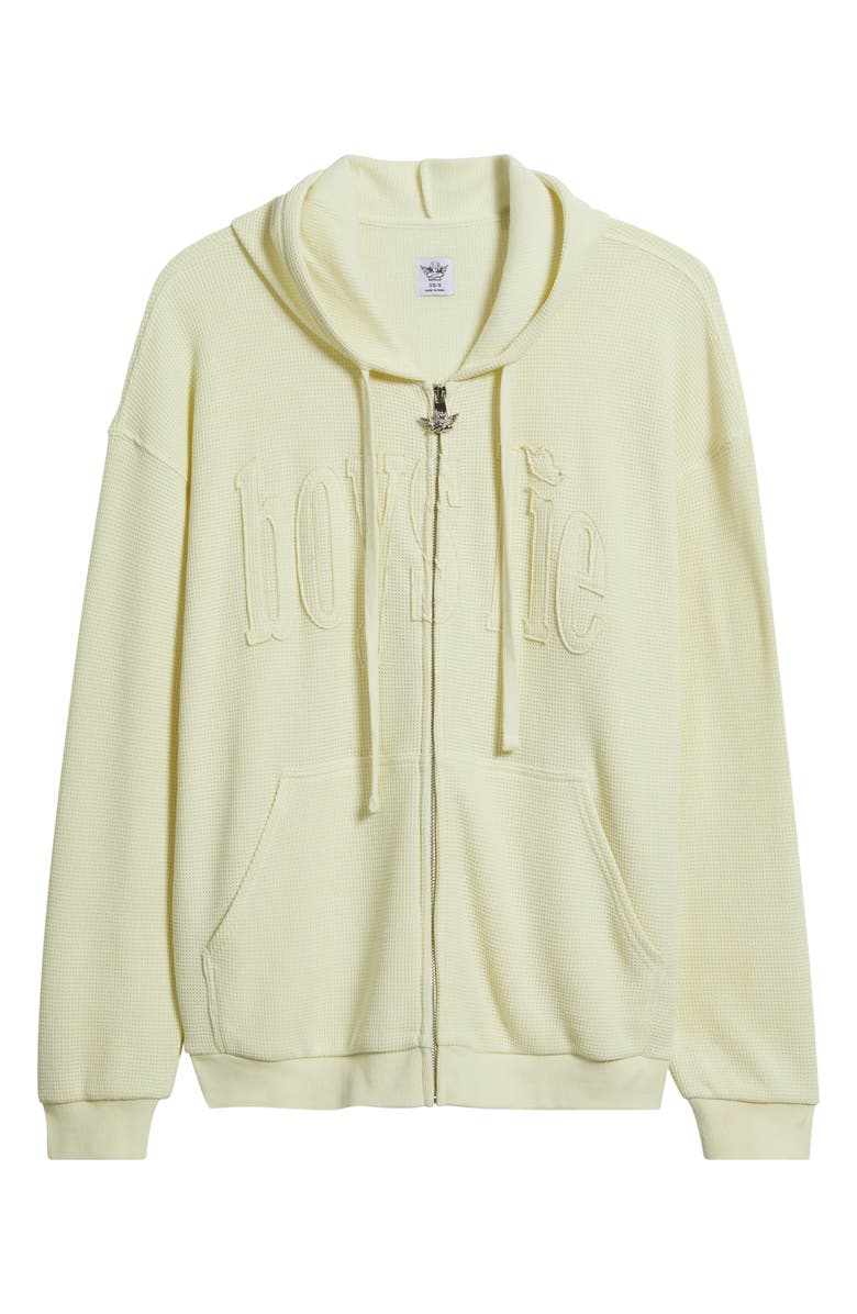 BOYS LIE Butter Me UP Harley Zip Thermal Hoodie, Alternate, color, Yellow