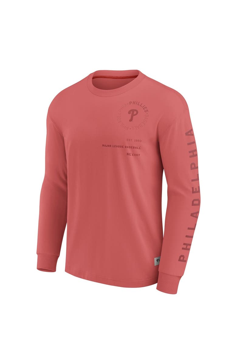 FANATICS Men's Fanatics Red Philadelphia Phillies Elements Future Ground Tonal Info Long Sleeve T-Shirt, Alternate, color, Red