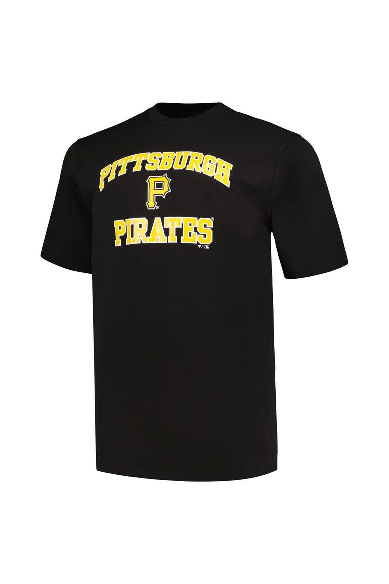 Men's Profile Black/Heather Gray Pittsburgh Pirates Big & Tall T-Shirt Combo Pack, Alternate, color, Black
