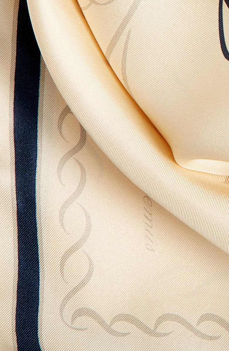 Jacquemus Le Foulard Fish Print Silk Scarf, Alternate, color, Print Fish Ivory 1Ol