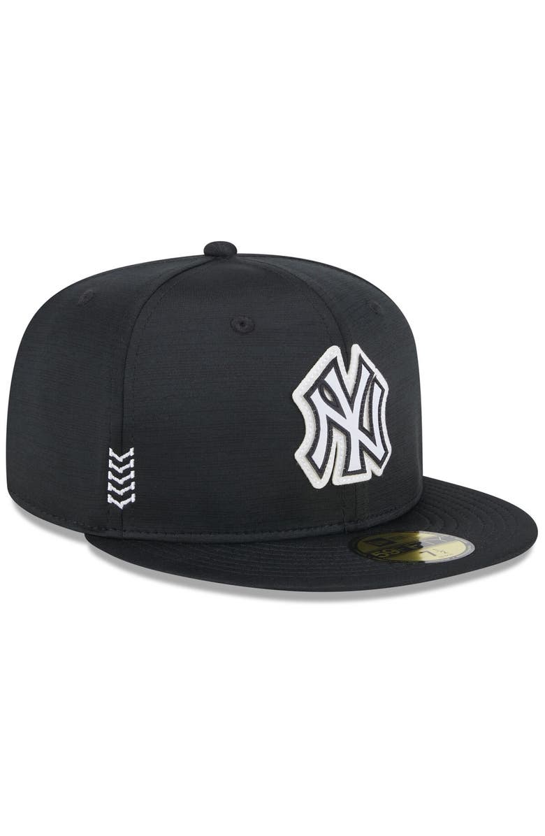 New Era Men's New Era  Black New York Yankees 2024 Clubhouse 59FIFTY Fitted Hat, Alternate, color, 