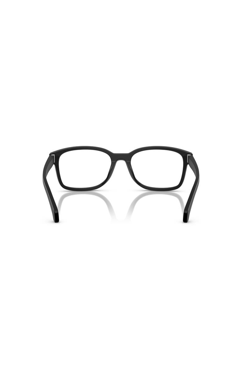 Moncler 56mm Rectangle optical glasses, Alternate, color, Black