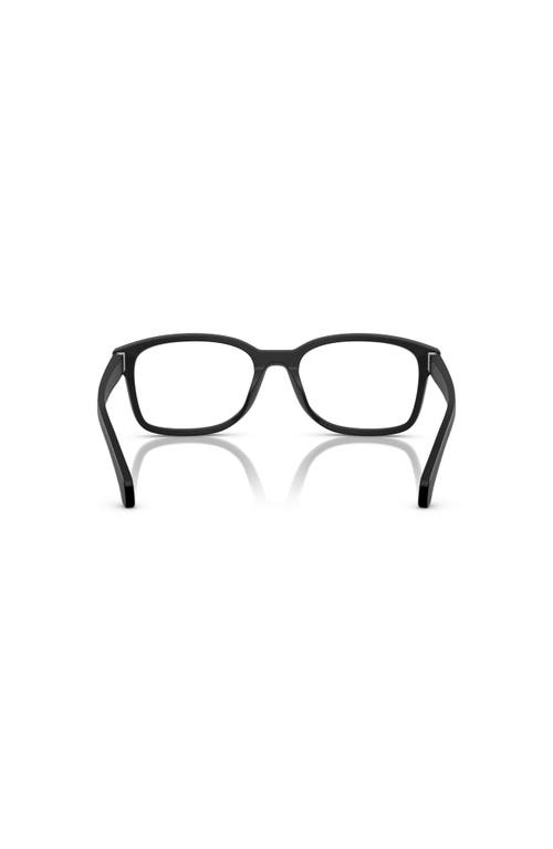 Moncler 56mm Rectangle Optical Glasses In Brown