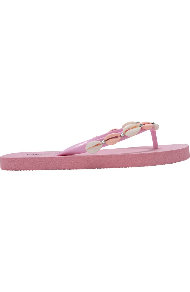 bebe Seashell Flip Flop, Alternate, color, Light Pink