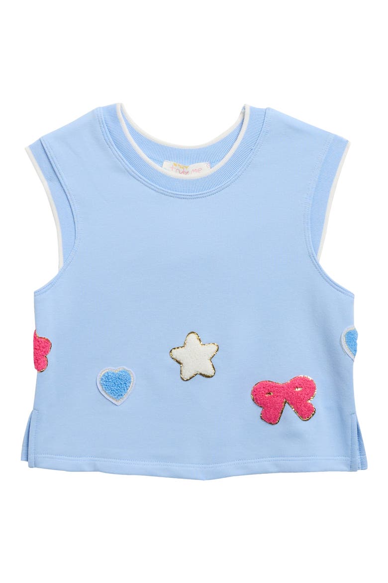 Kids' Terry Americana Sleeveless Top, Main, color, BLUE
