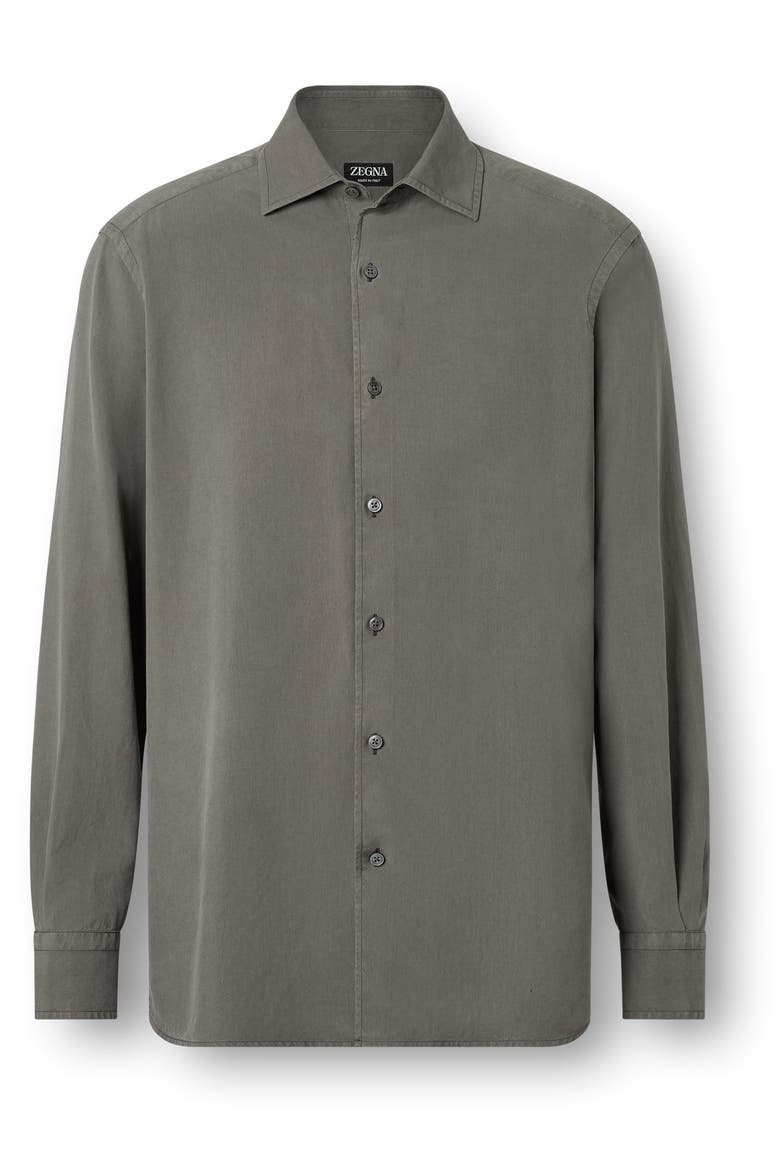Silk Shirt, Alternate, color, DARK TAUPE
