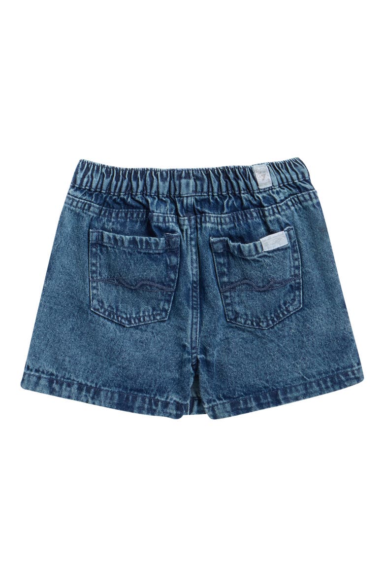 Kids' Ruffled Tee & Denim Skirt Set, Alternate, color, BRIGHT WHITE