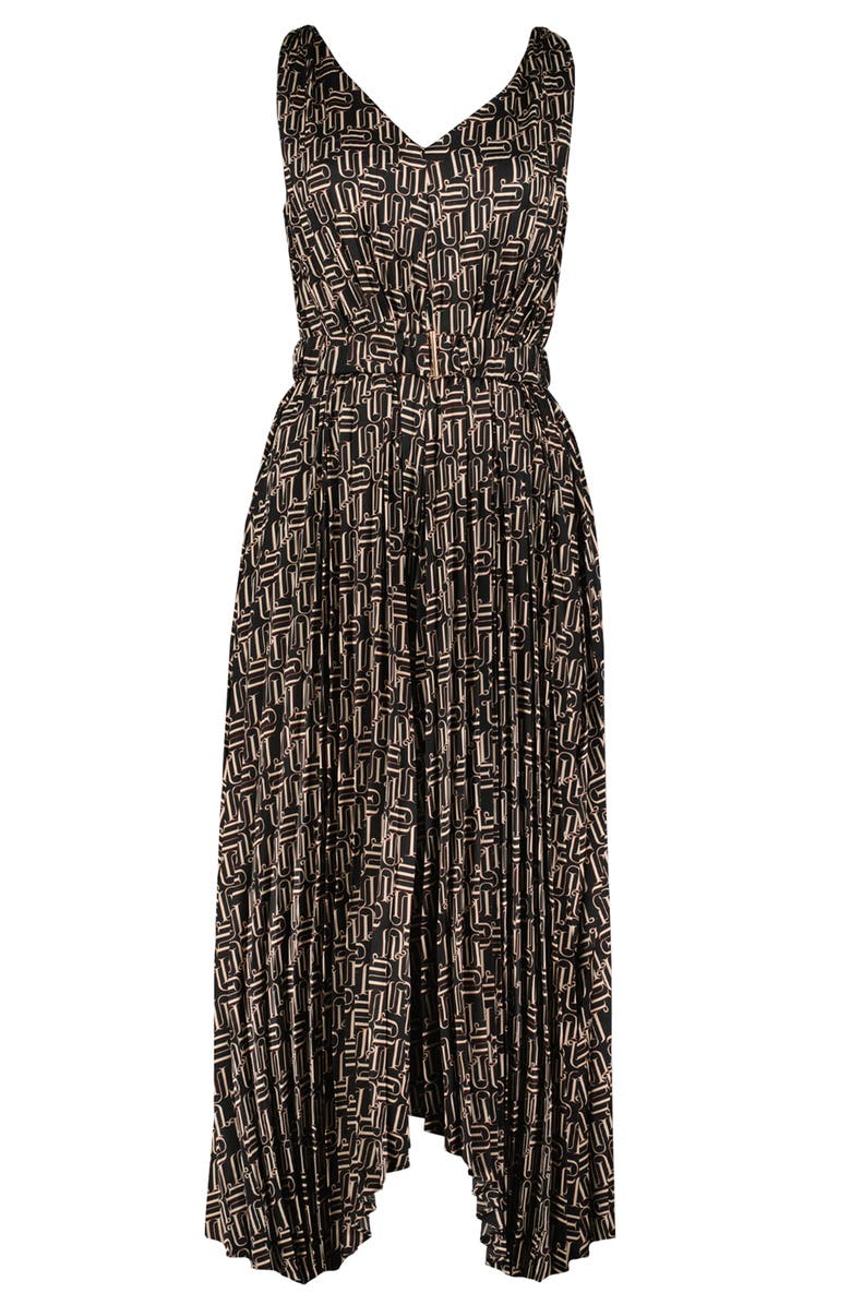 Bishop + Young Highbrow Pleat Dress, Alternate, color, Retro Print