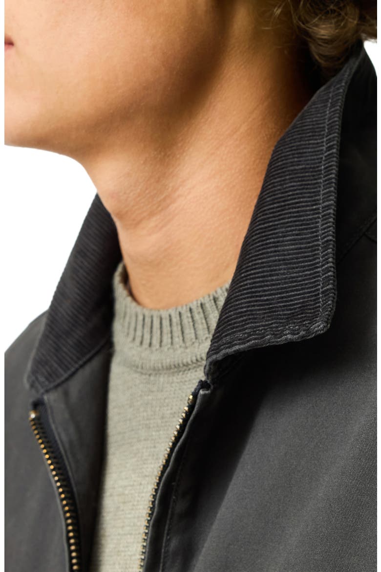 Rutherglen Harrington Cotton Jacket, Alternate, color, PEWTER