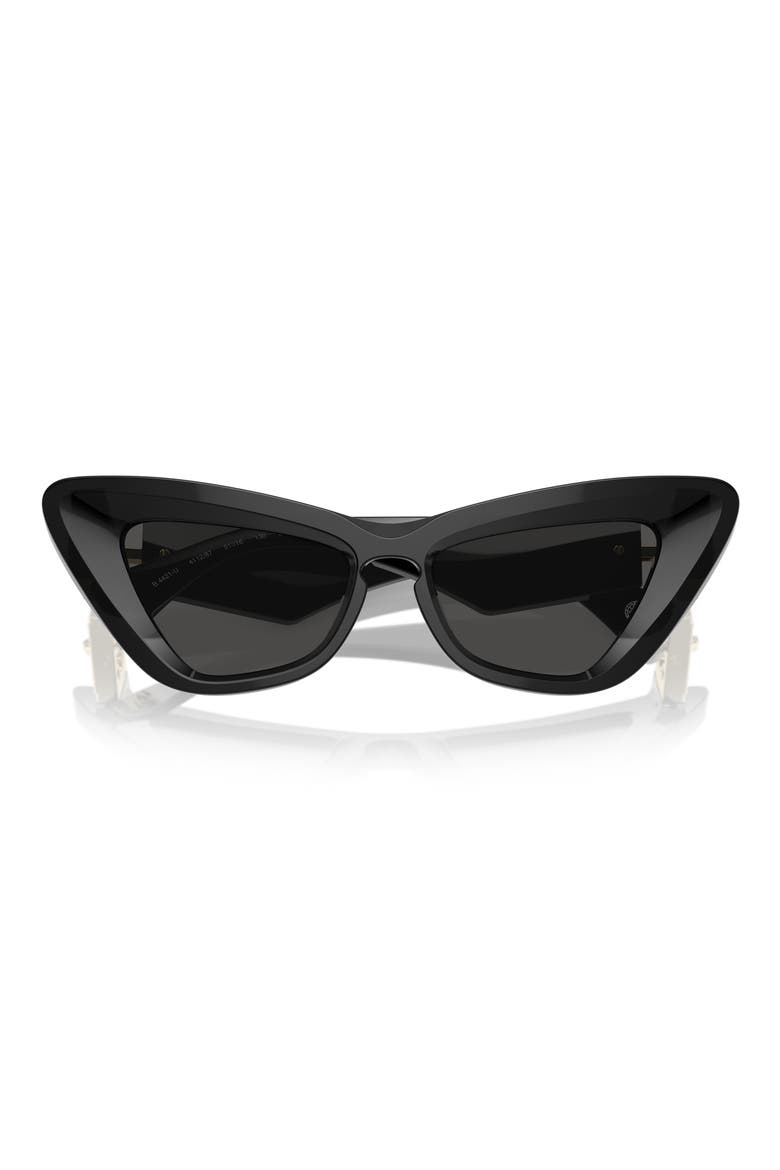 51mm Cat Eye Sunglasses, Main, color, DARK GREY