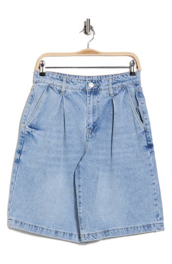 Blanknyc Denim Bermuda Shorts In Blue