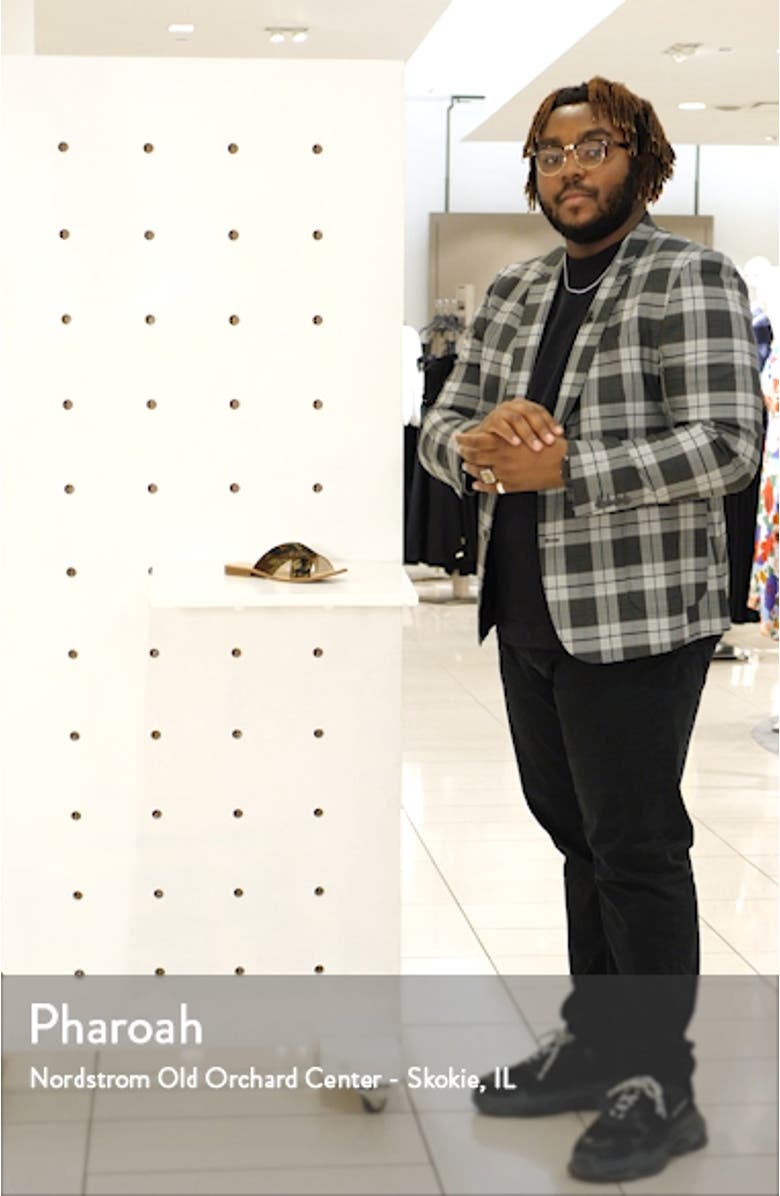 Sashay Genuine Calf Hair Slide Sandal, sales video thumbnail