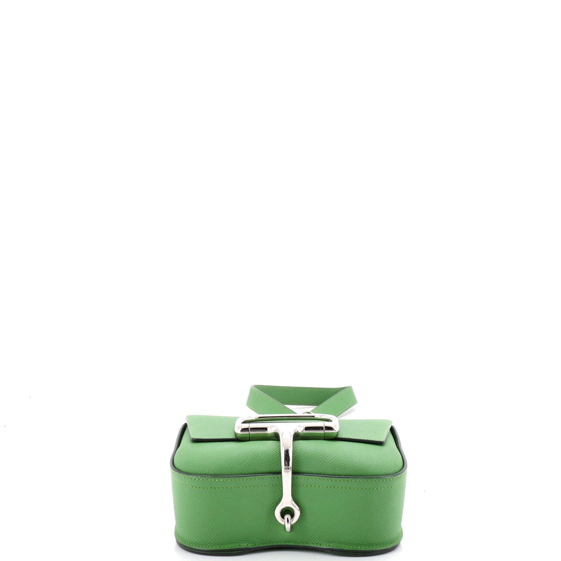 Pre-Owned Hermes Della Cavalleria Shoulder Bag Epsom Mini, Alternate, color, Vert Yucca