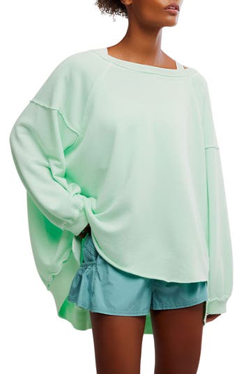 Free People Fp Movement One To Beat Oversize Pullover In Green