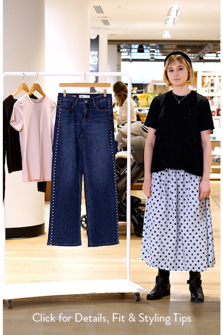 Bella Studded Wide Leg Jeans video