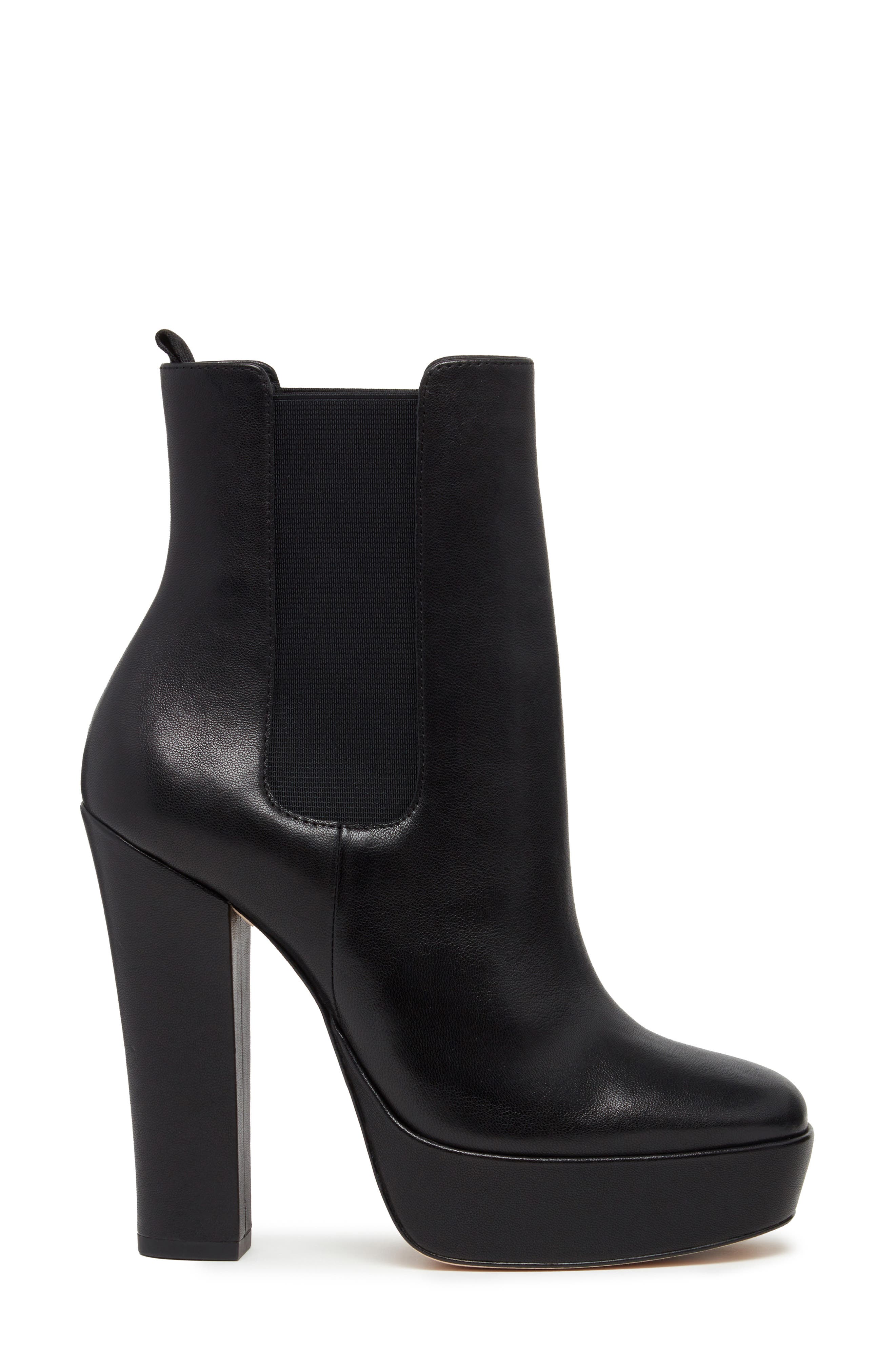 PAIGE Kyra Platform Chelsea Boot, Alternate, color, Black