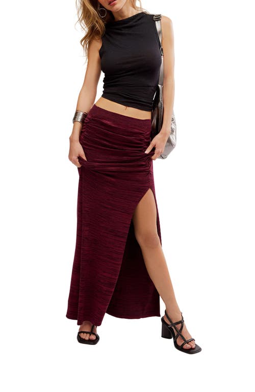 Shop Free People Peak Show Maxi Skirt In Earth Red Combo
