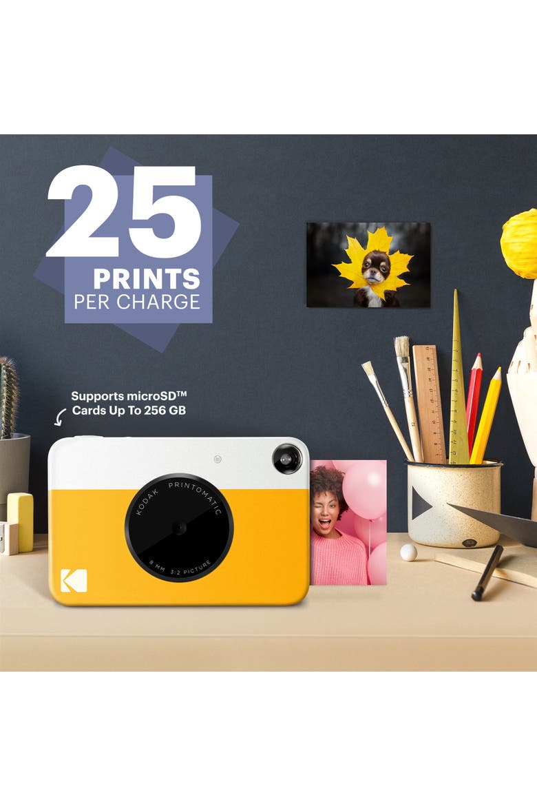 Instant Camera + 75 Photo Sheets, Alternate, color, Yellow