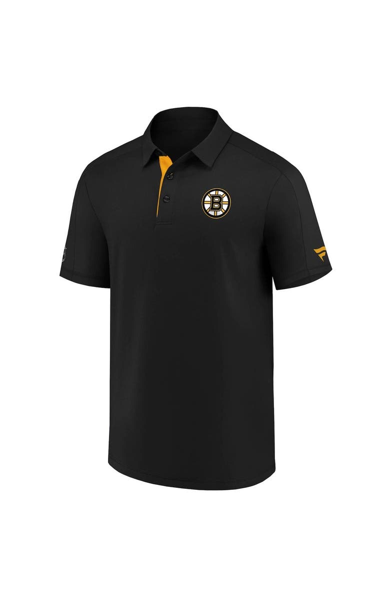 FANATICS Men's Fanatics Branded Black Boston Bruins Authentic Pro Locker Room Polo, Alternate, color,