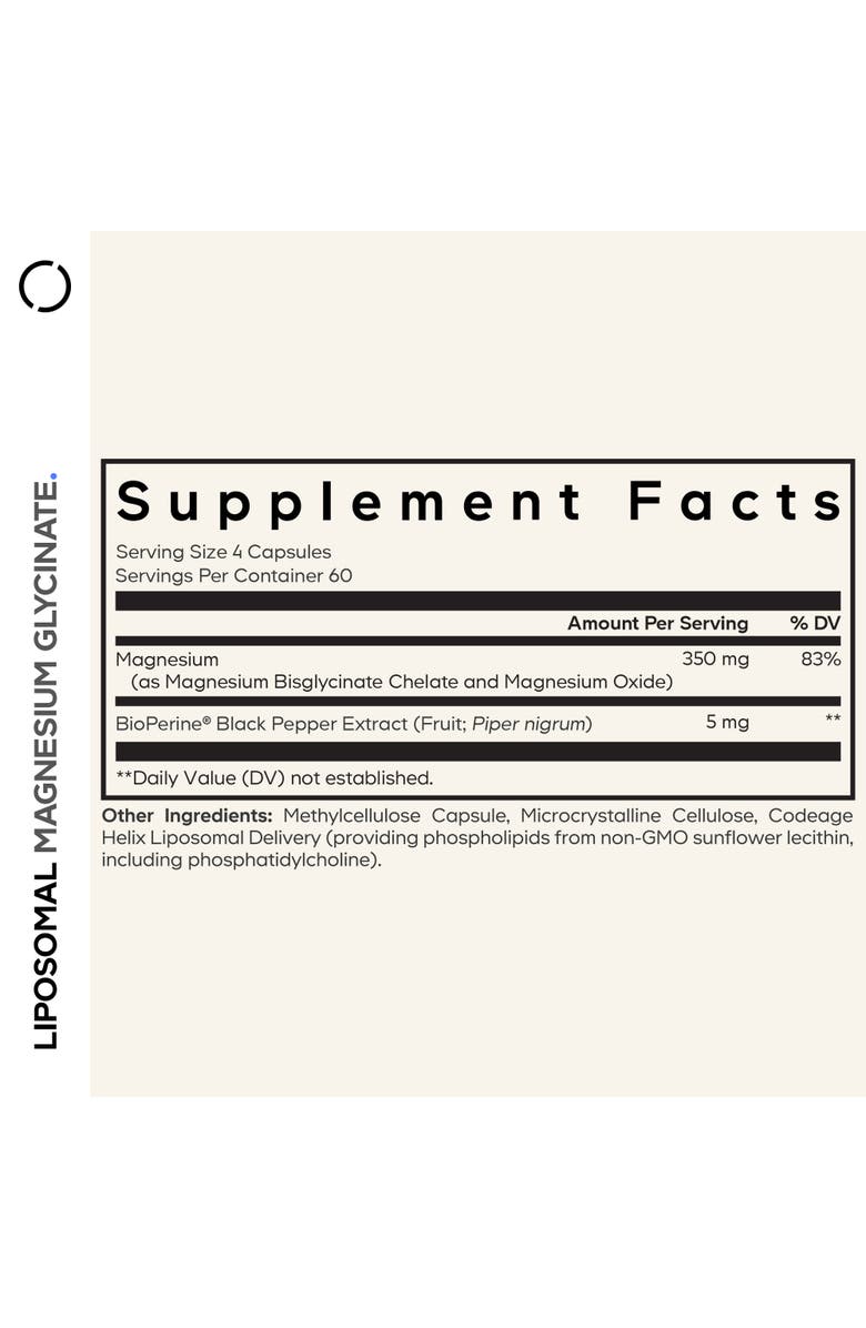 Codeage Magnesium Bisglycinate Chelate Supplement 2-Month Supply, Alternate, color, 