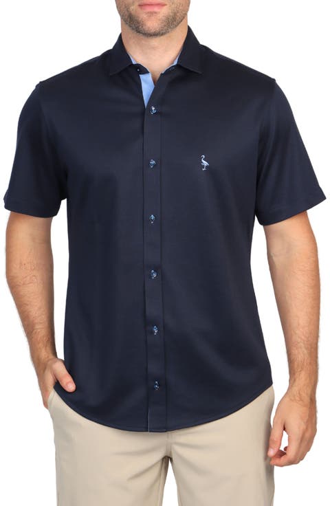 Solid Modal Blend Short Sleeve Shirt