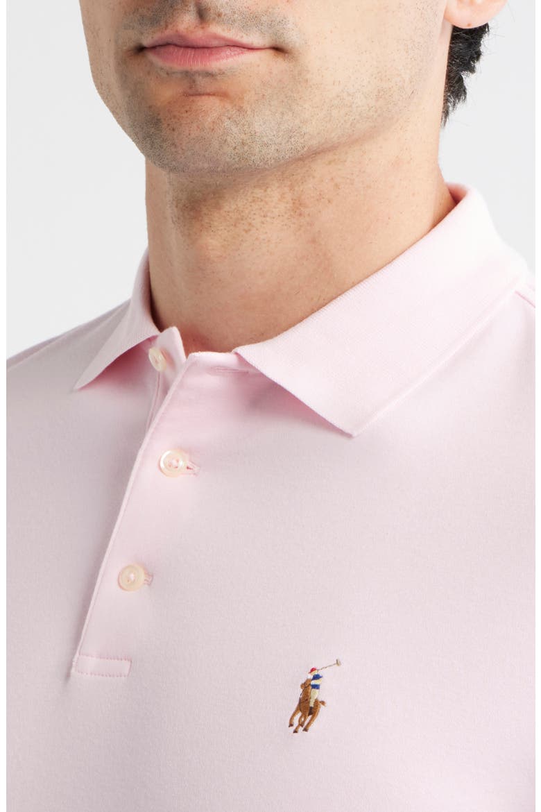 Classic Fit Soft Cotton Polo, Alternate, color, BATH PINK