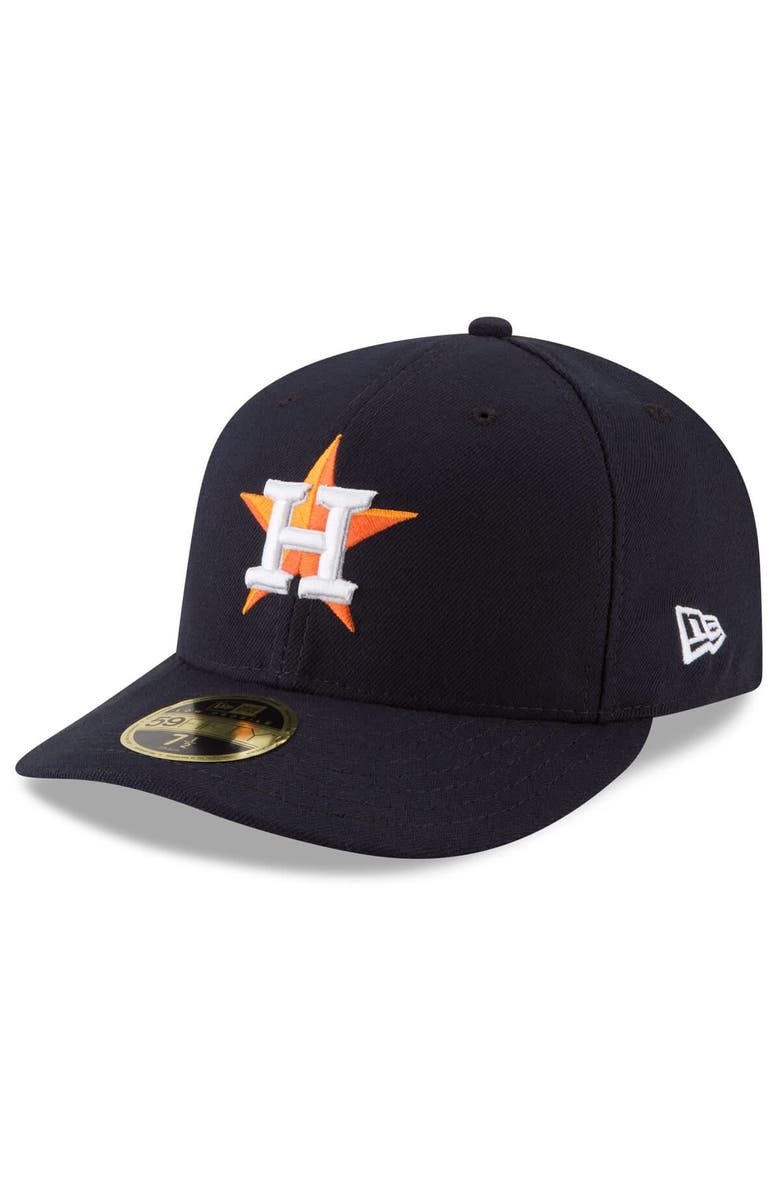 New Era Men's New Era Navy Houston Astros 2024 MLB Postseason Side Patch Low Profile 59FIFTY Fitted Hat, Alternate, color,