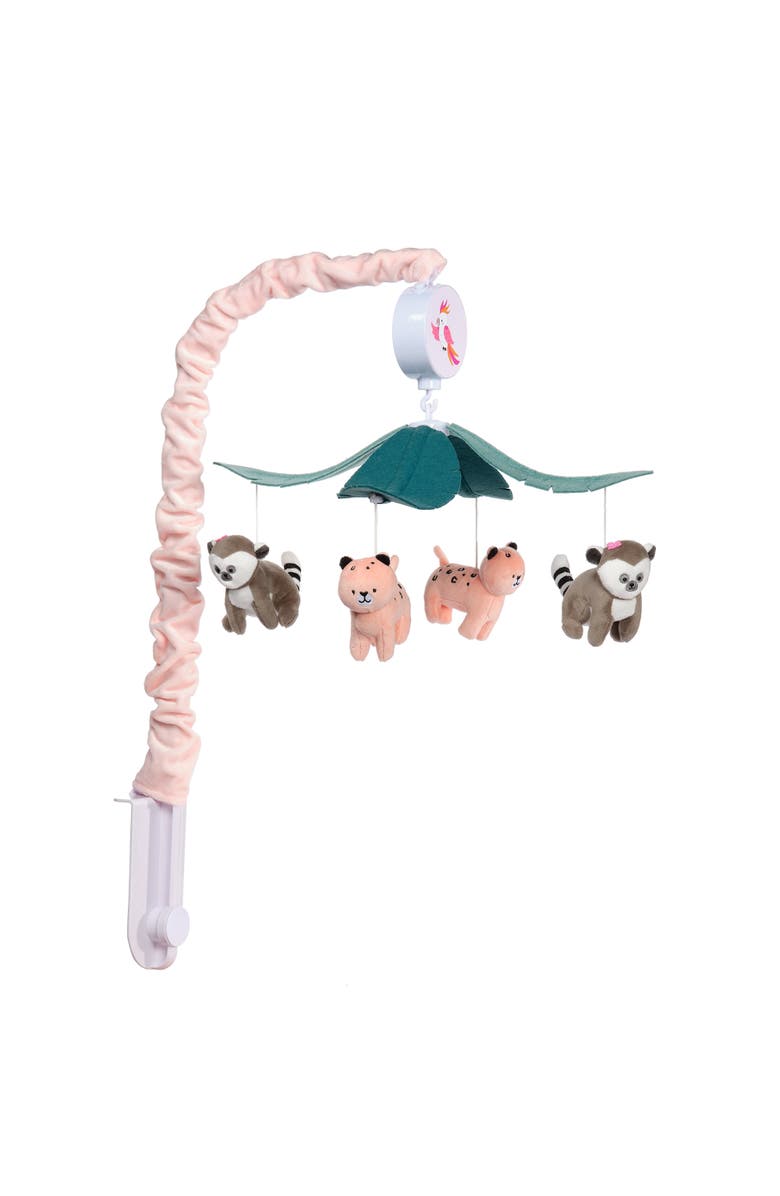 Lambs & Ivy Enchanted Safari Animal Musical Baby Crib Mobile Jungle Soother Toy, Alternate, color, Multicolor