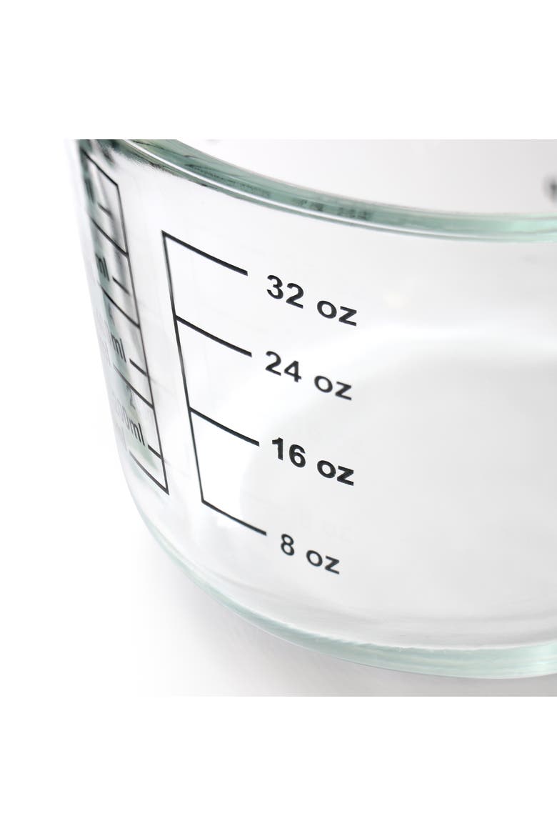 Coolidge 4 Cup Clear Glass Measuring Cup with Snap on Lid, Alternate, color, Clear