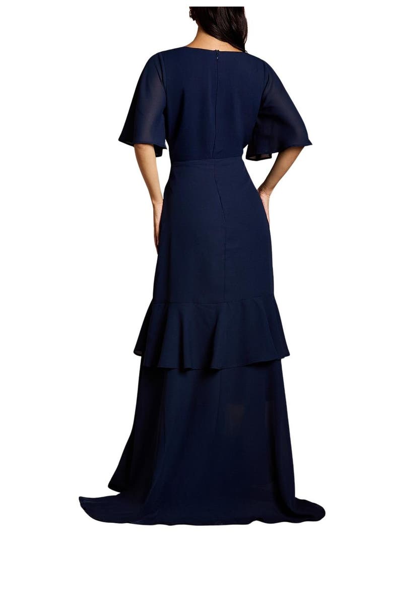 Coast Angel Sleeve Bridesmaid Maxi Dress, Alternate, color, Navy
