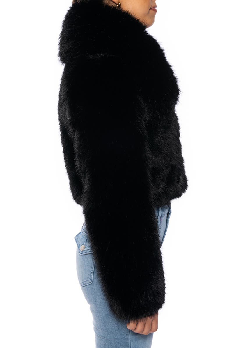 AZALEA WANG Crop Faux Fur Jacket, Alternate, color,