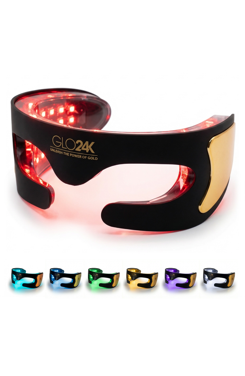 GLO24K UNLEASH THE POWER OF GOLD Bionic 7 Color LED Eye Care Mask, Main, color, NO COLOR