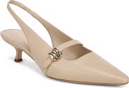 Vince Sonya Kitten Heel Pointed Toe Slingback Sandal