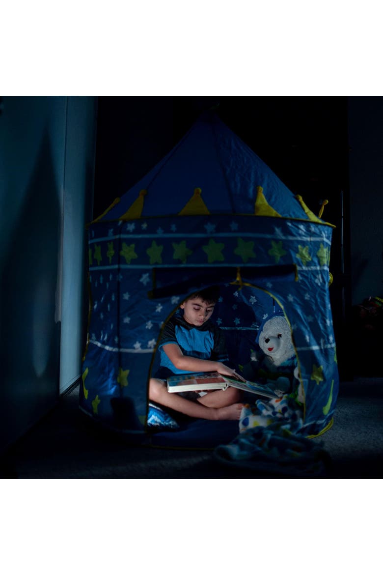 Blue Fantasy Castle Play Tent | 54 x 41 Inches, Alternate, color, Blue