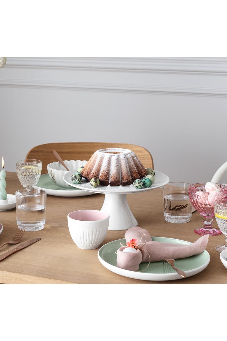 For Me Footed Cake Plate, Alternate, color, White