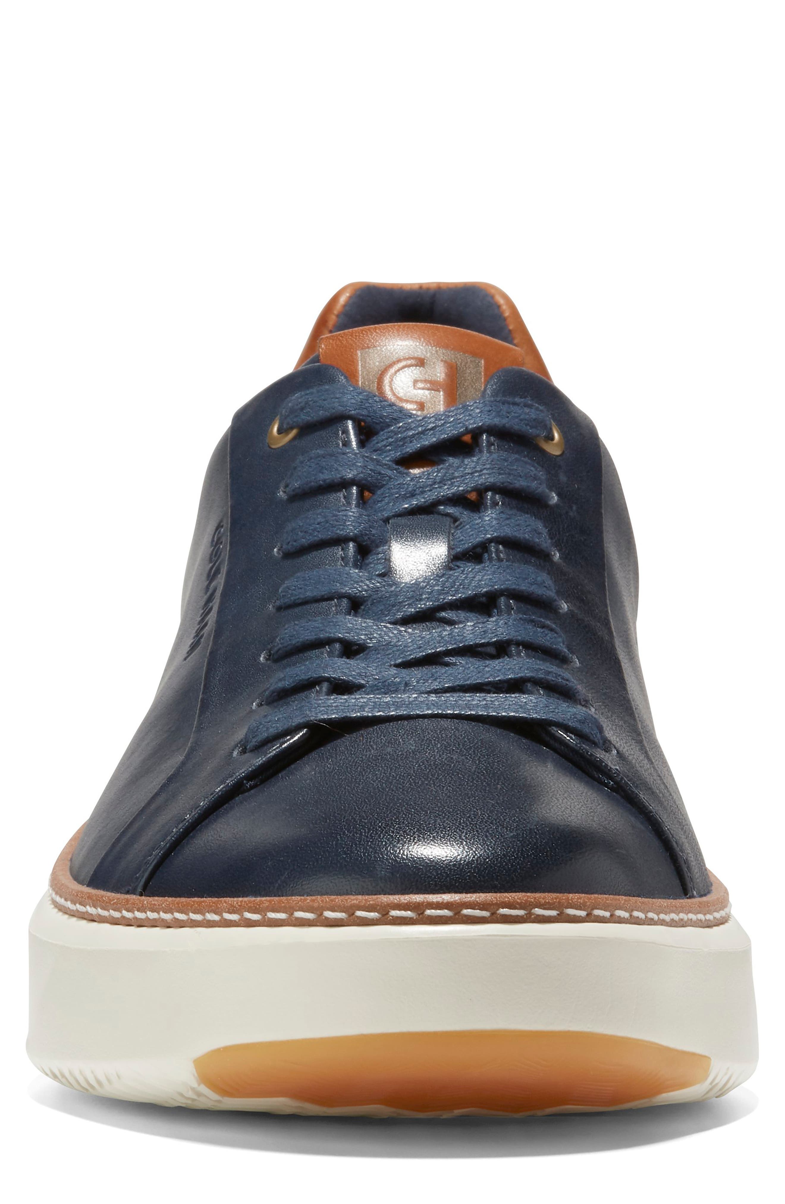 Cole Haan GrandPro Topspin Sneaker, Alternate, color, Navy Blazer Lthr/Ch British Tan/Ivory