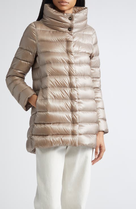 ジャケット HERNO Women Jackets PI001667D 12017Z1985 Beige Herno - New Linen Camel Brown Blazer | Mitchell Stores