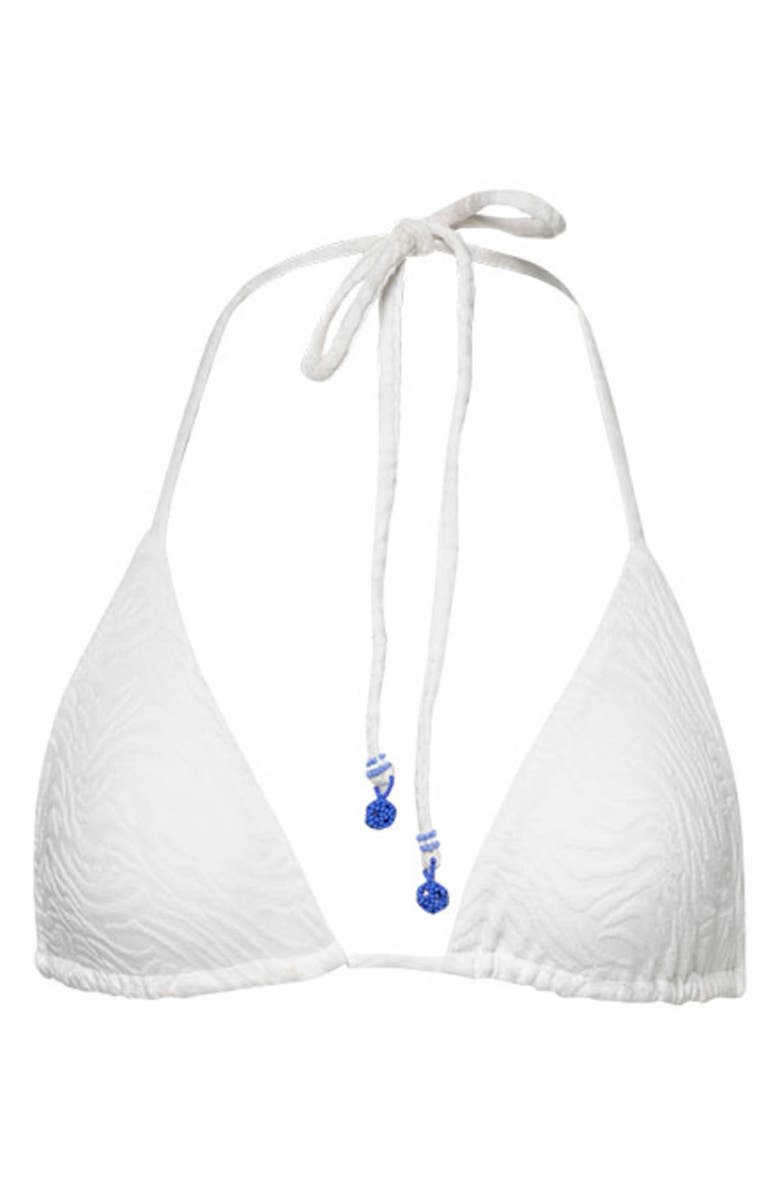 Maaji Zebra Frost Balmy Reversible Bikini Top, Alternate, color, 