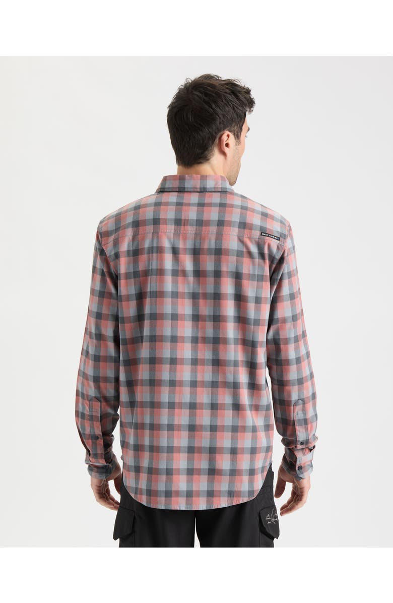Salt Life Hammer SLX Performance Flannel Shirt, Alternate, color, Ebony