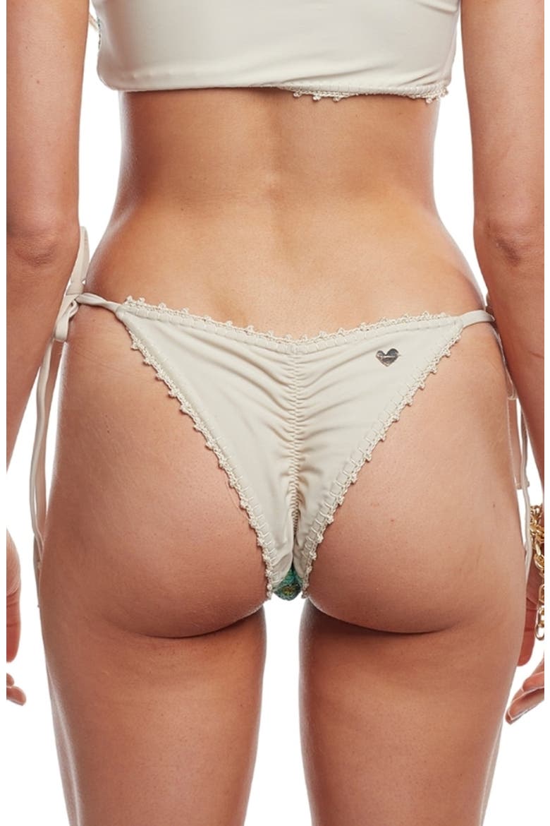 Lucy Degrade Crochet Bikini Bottoms, Alternate, color, GREEN