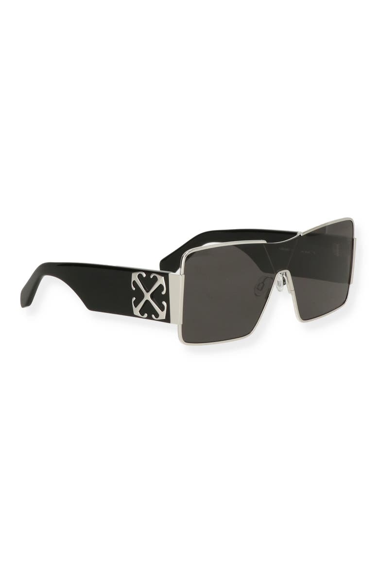 Square Sunglasses, Alternate, color, SILVER DARK GREY