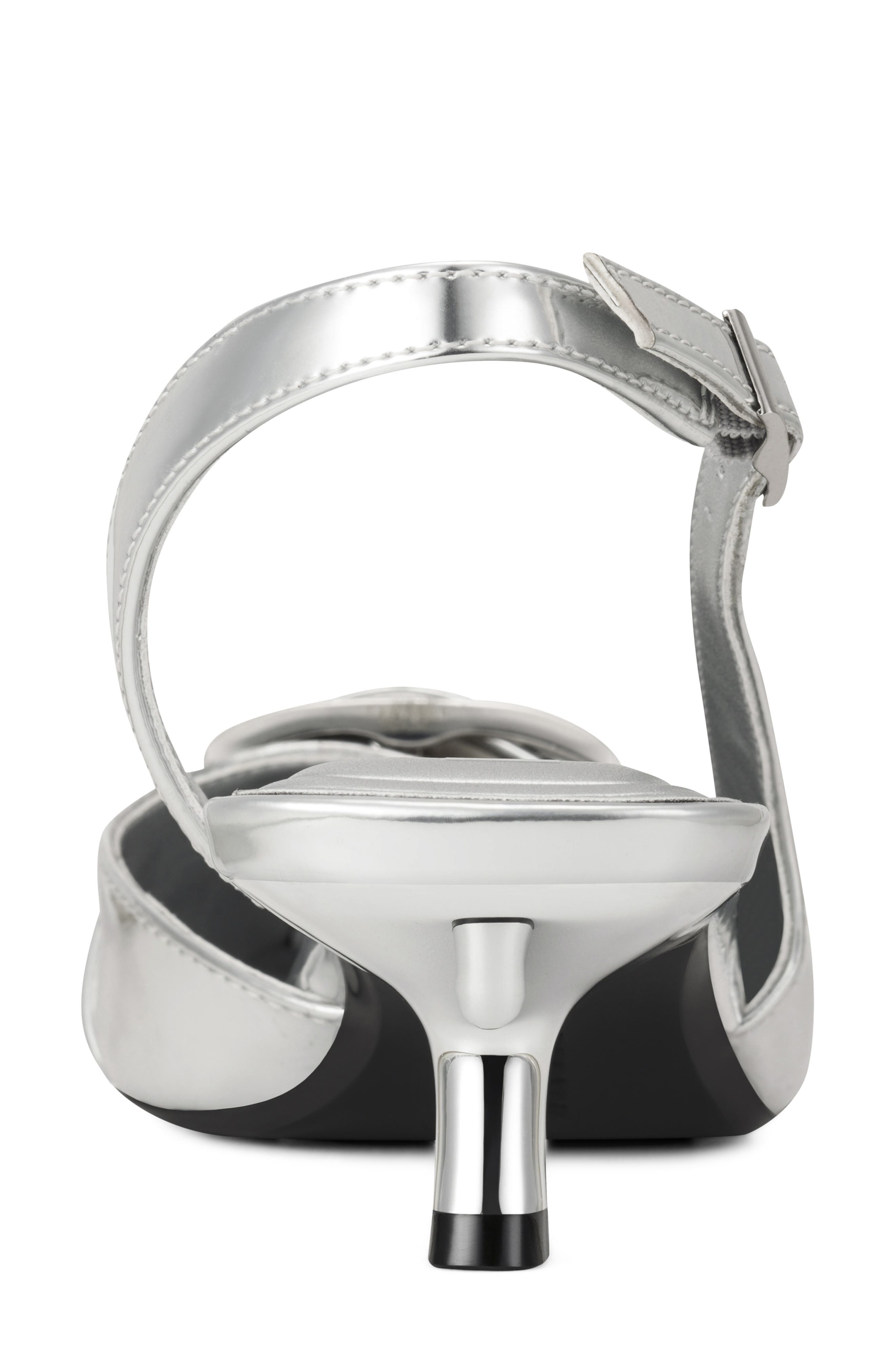 DKNY Naylor Pointed Toe Slingback Pump, Alternate, color, Silver