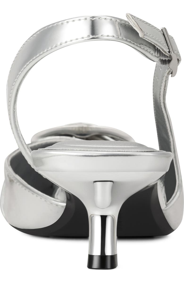 DKNY Naylor Pointed Toe Slingback Pump, Alternate, color, Silver