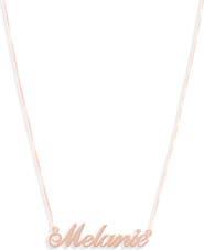 MELANIE MARIE Personalized Nameplate Necklace