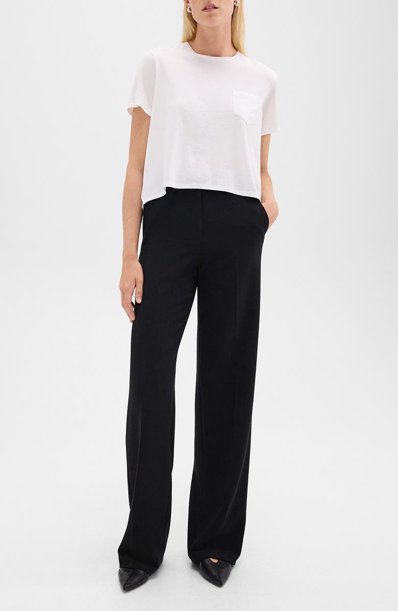 Theory Easy Apex High-Low Pocket T-Shirt, Alternate, color, White