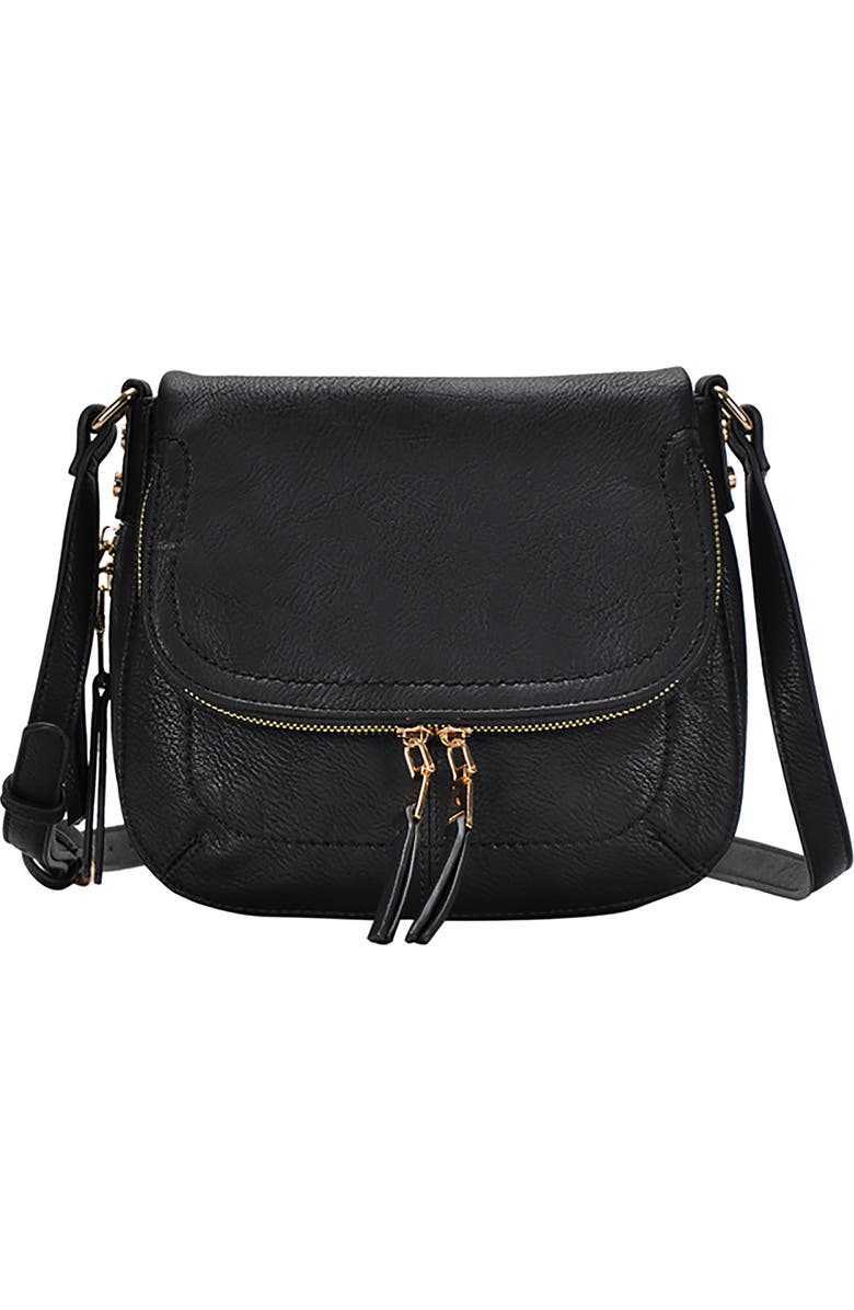 Antik Kraft Faux Leather Crossbody Bag, Main, color,