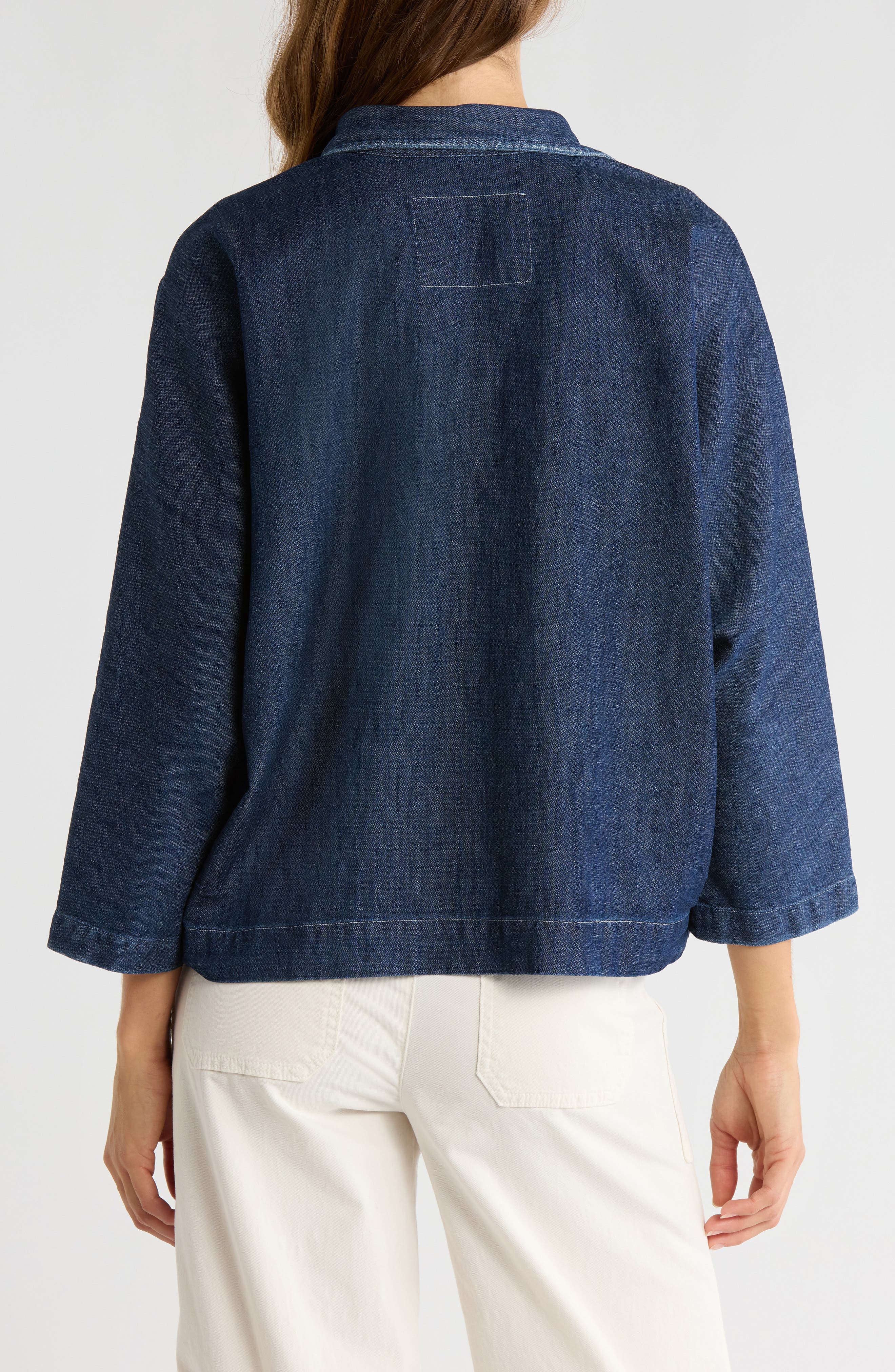 Denim Popover Top - image 2