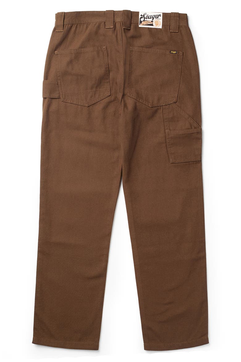 Bison Cotton Canvas Carpenter Pants, Alternate, color, TOBACCO