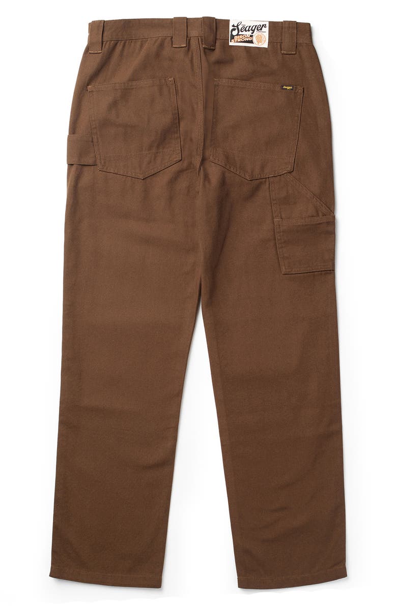 Seager Co Bison Cotton Canvas Carpenter Pants, Alternate, color, Tobacco
