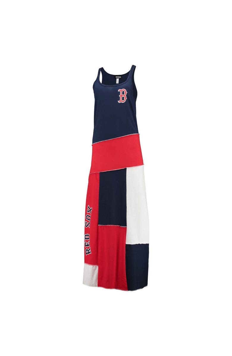 REFRIED APPAREL Women's Refried Apparel Navy/Red Boston Red Sox Sustainable Scoop Neck Maxi Dress, Alternate, color, 